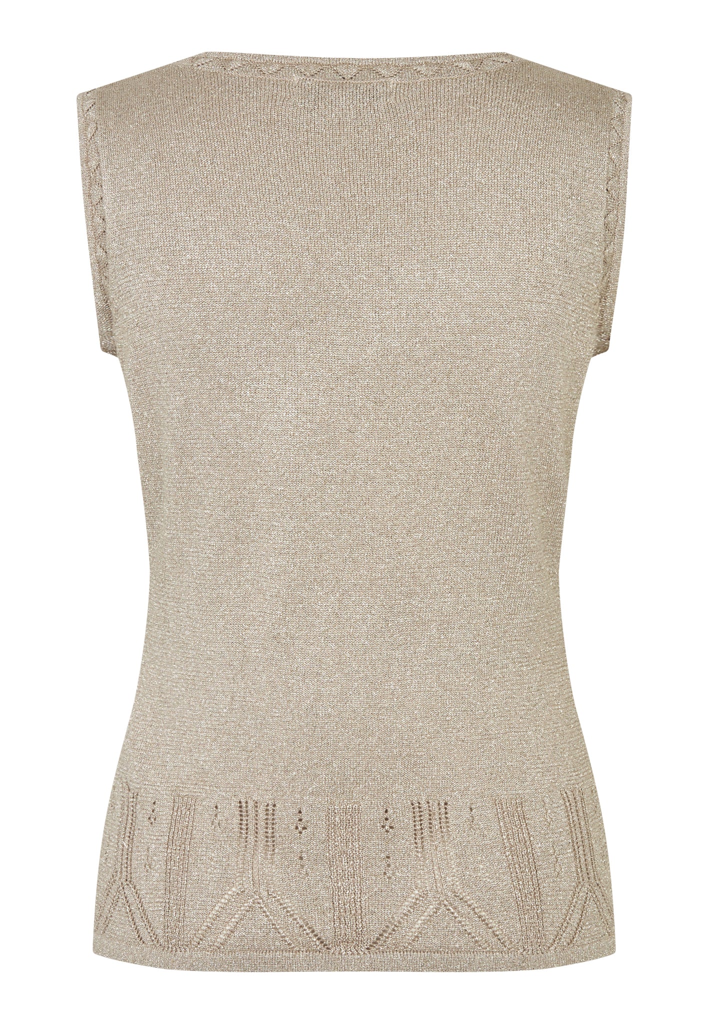 FiraDea Knit Tanktop, Glitter Beige