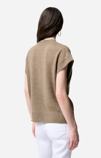 Belina Knit Vest, Taupe