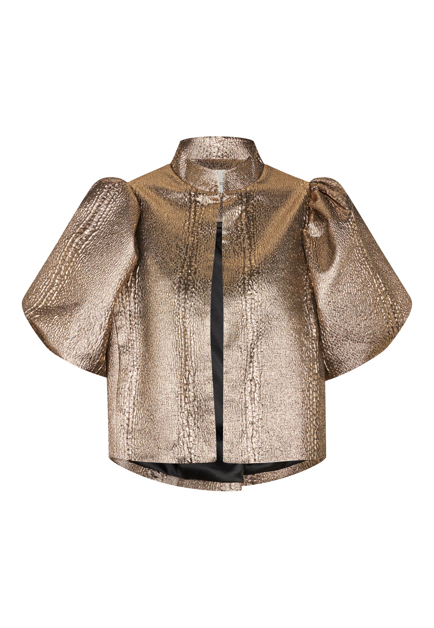 OliviaDea Jacket With Volume Sleeves, Black / Gold