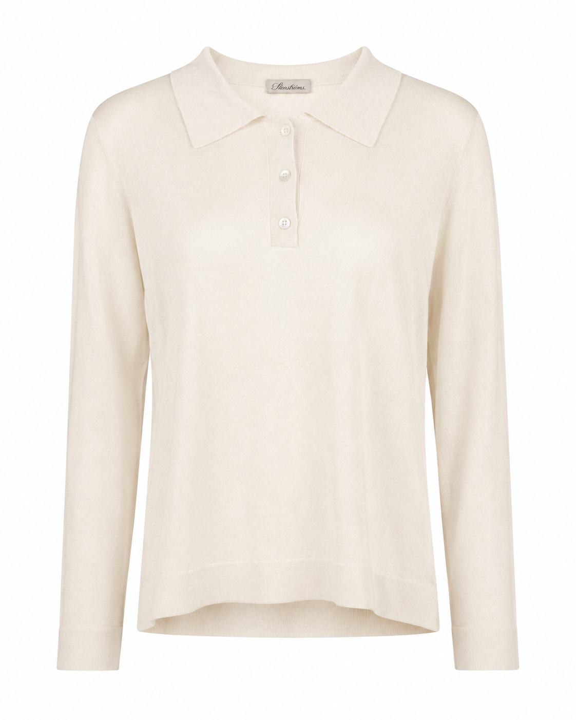 Milan Knit Polo, Cream