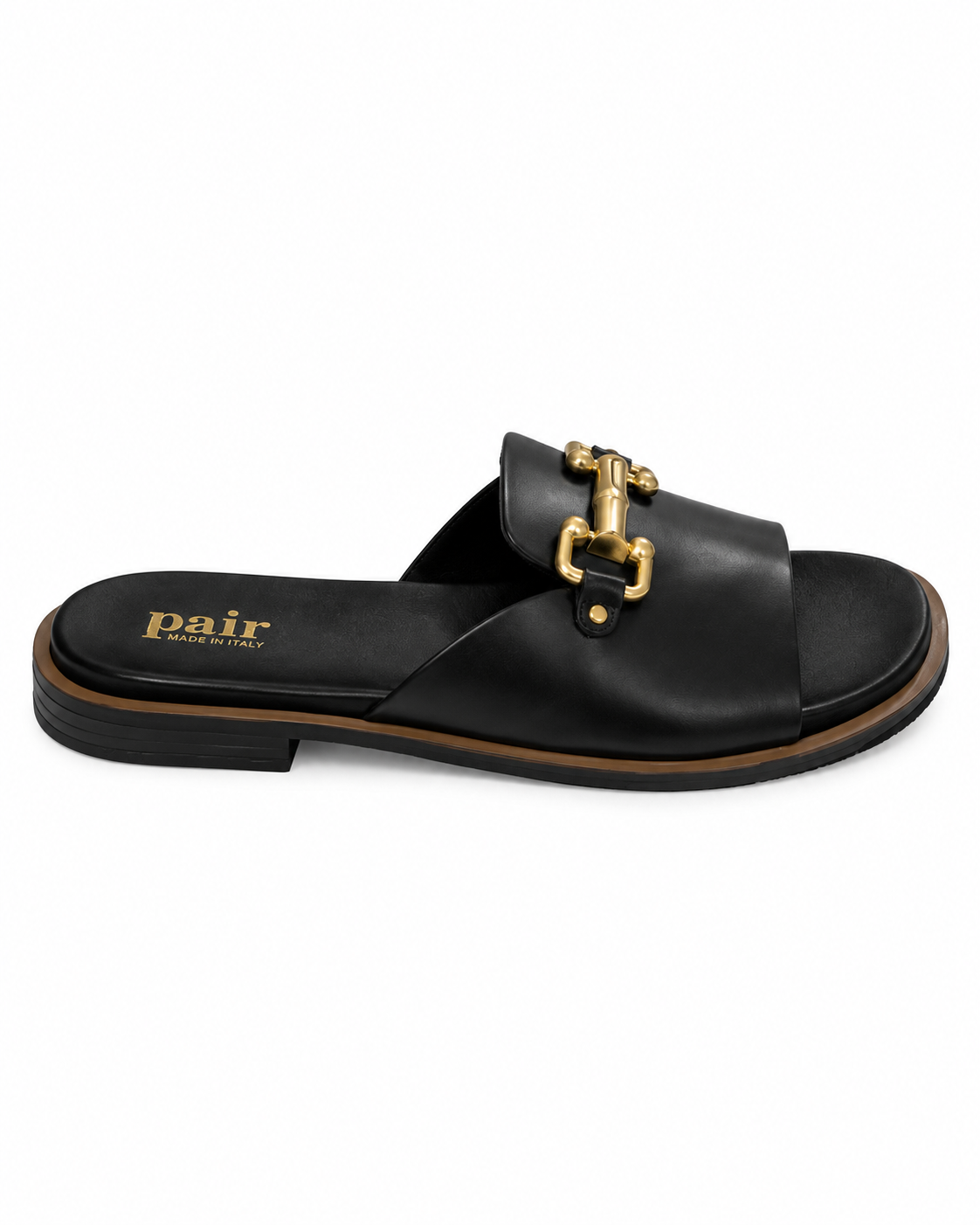 Spänne sandal, svart