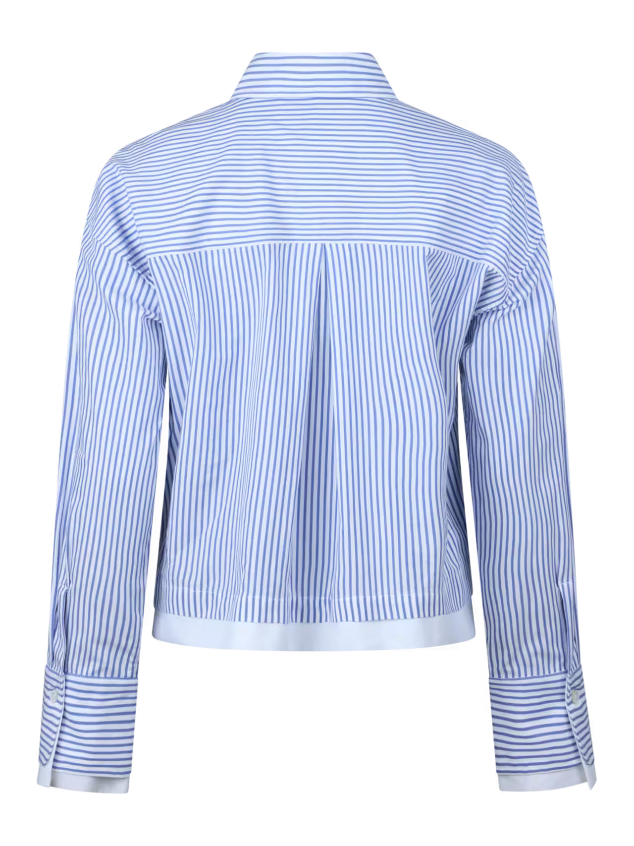 Lena Striped Contrast Shirt, Navy / White
