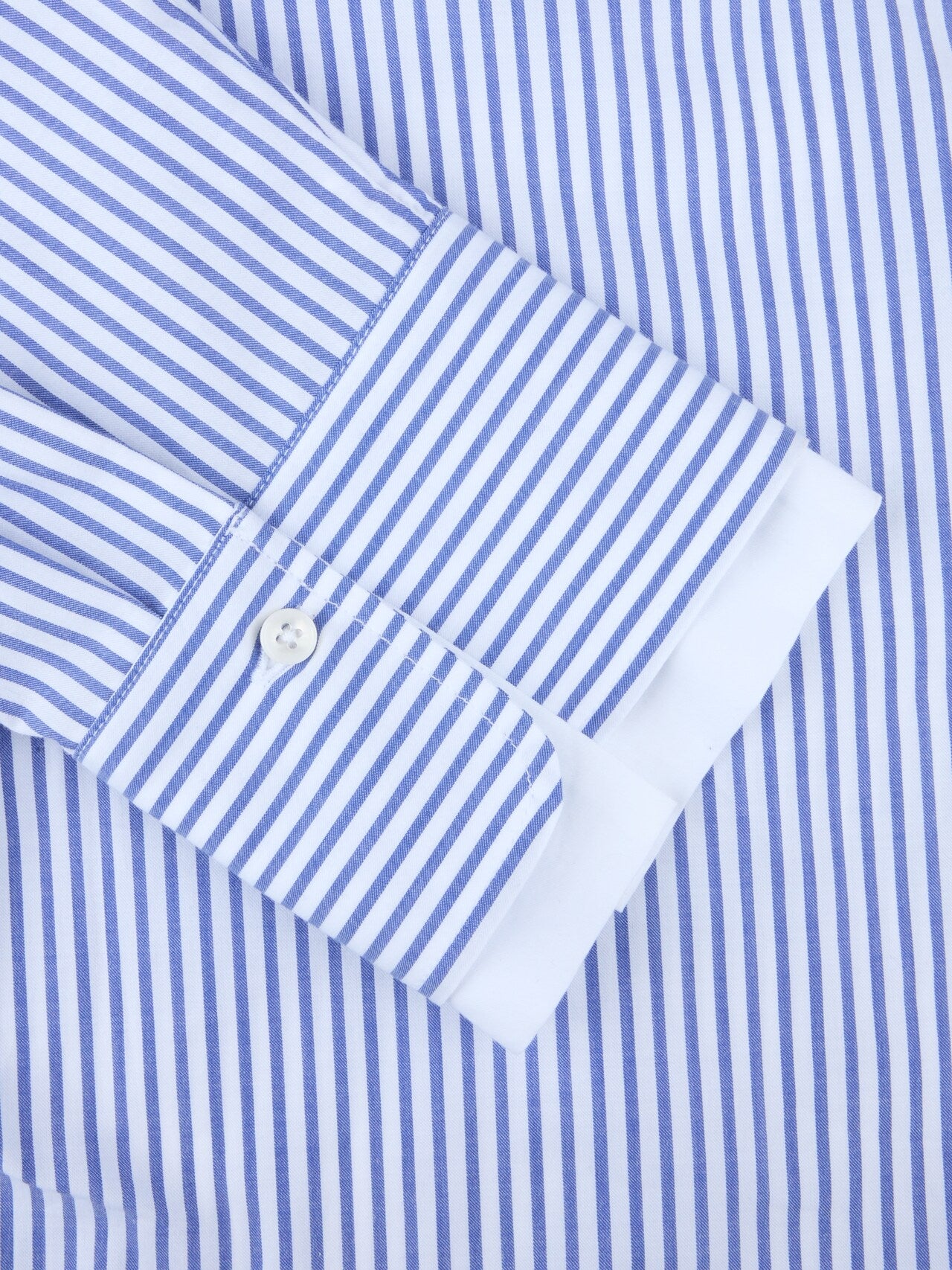 Lena Striped Contrast Shirt, Navy / White