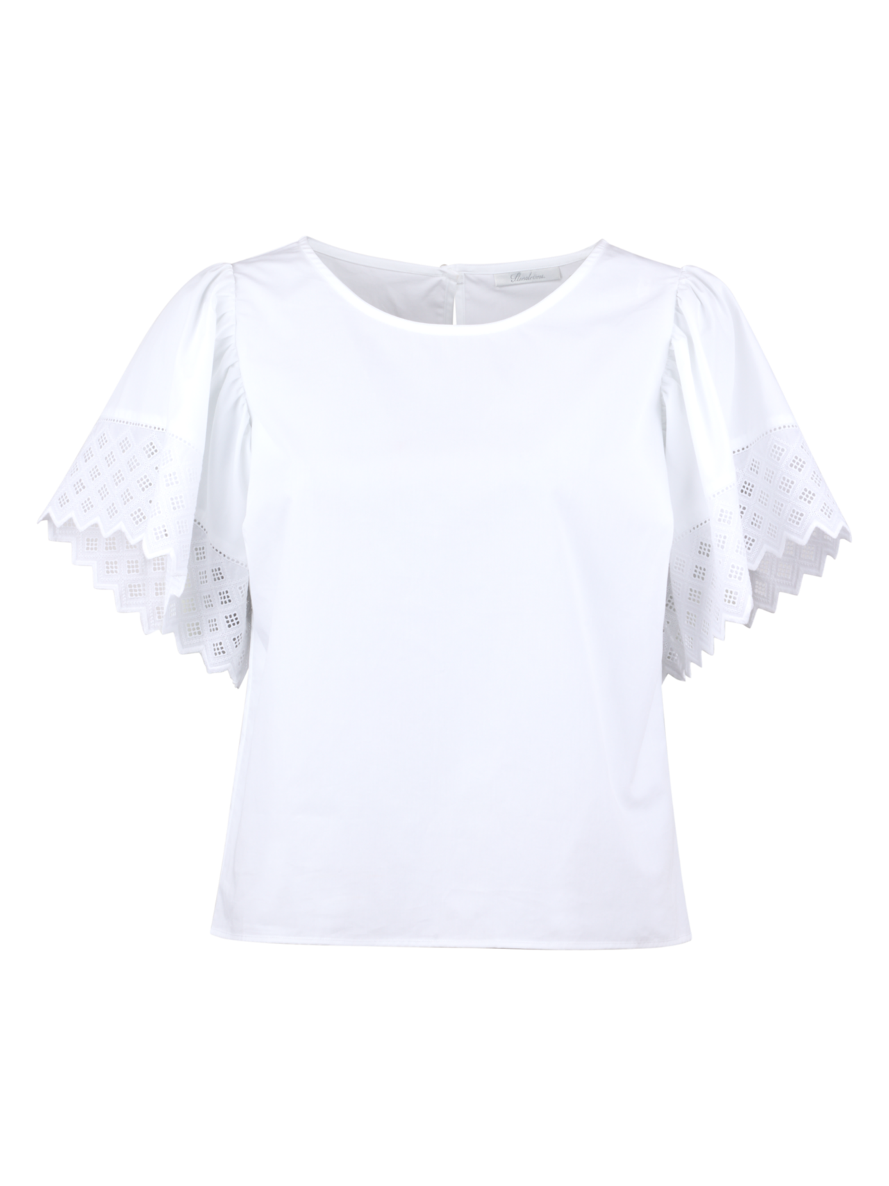 Leona Blouse Wide Sleeves, White