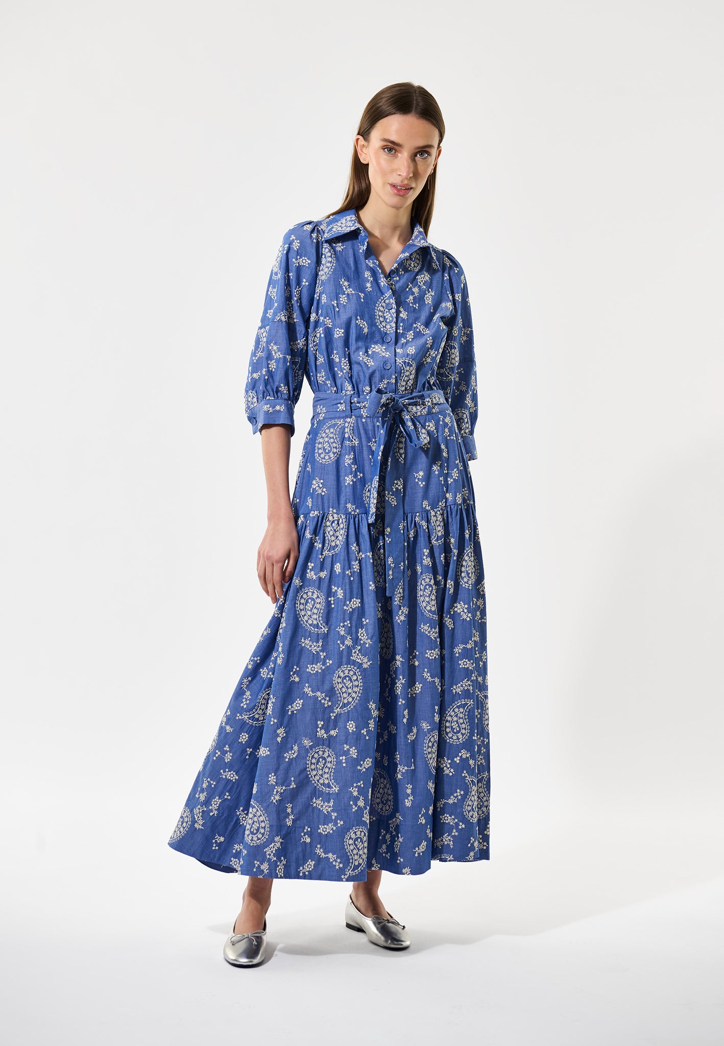 PalmaDea Klänning, Blommig Paisley