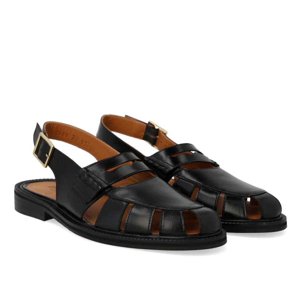 Penny Loafer med utskurna detaljer, svart