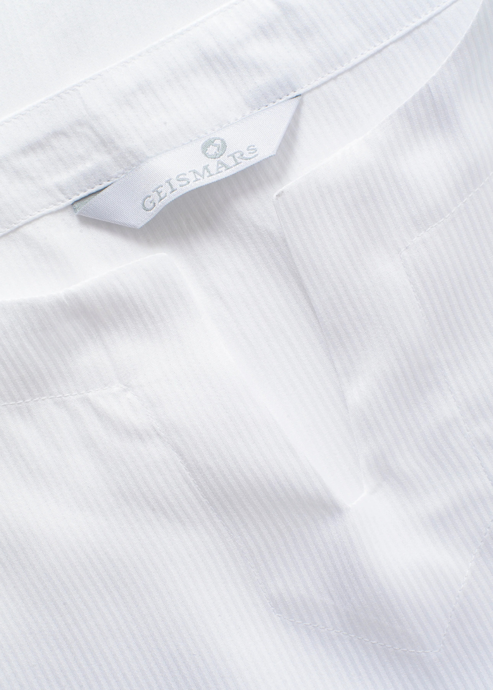 Gerda Nightgown, White Stripe