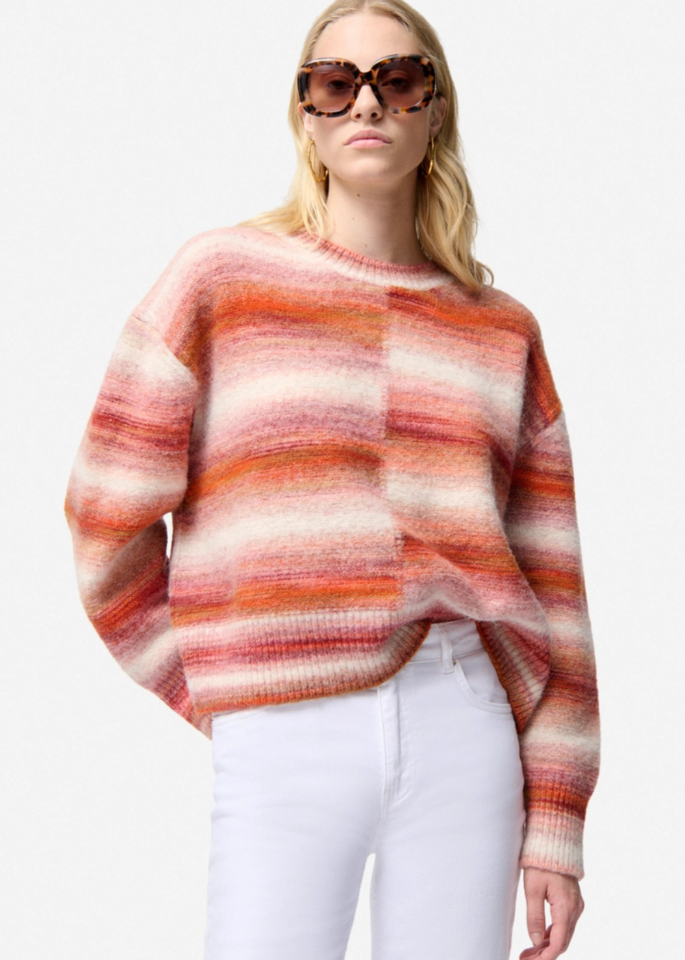 Faustine, Round Neck Sweater, Amber
