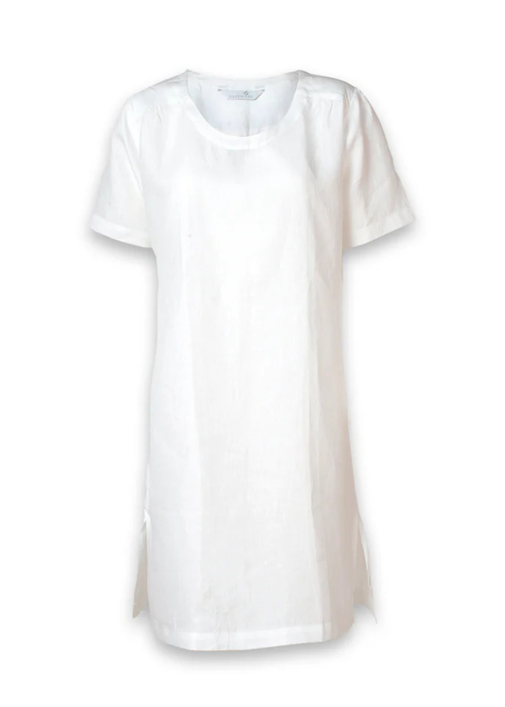 Bolette Dress / Nightgown, White Linen - Linen