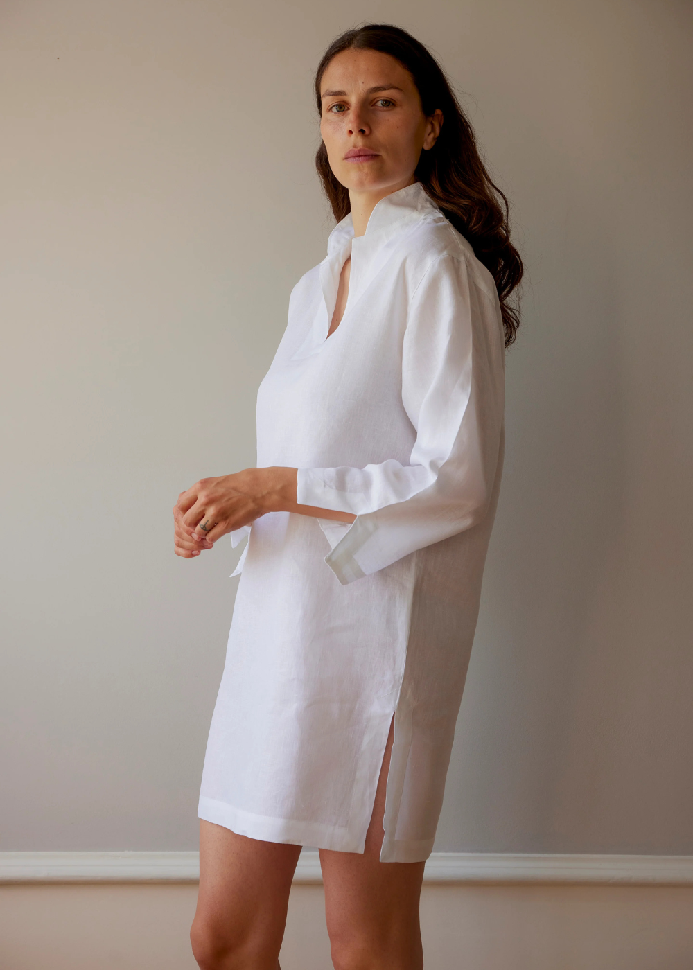 Anna Natskjorte, Hvid hør