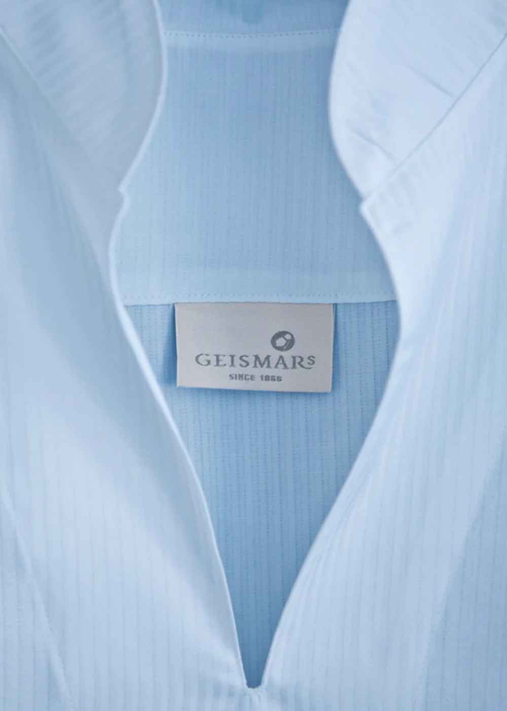 Anna Pyjamas - Satin Woven Fine Stripe, Light Blue