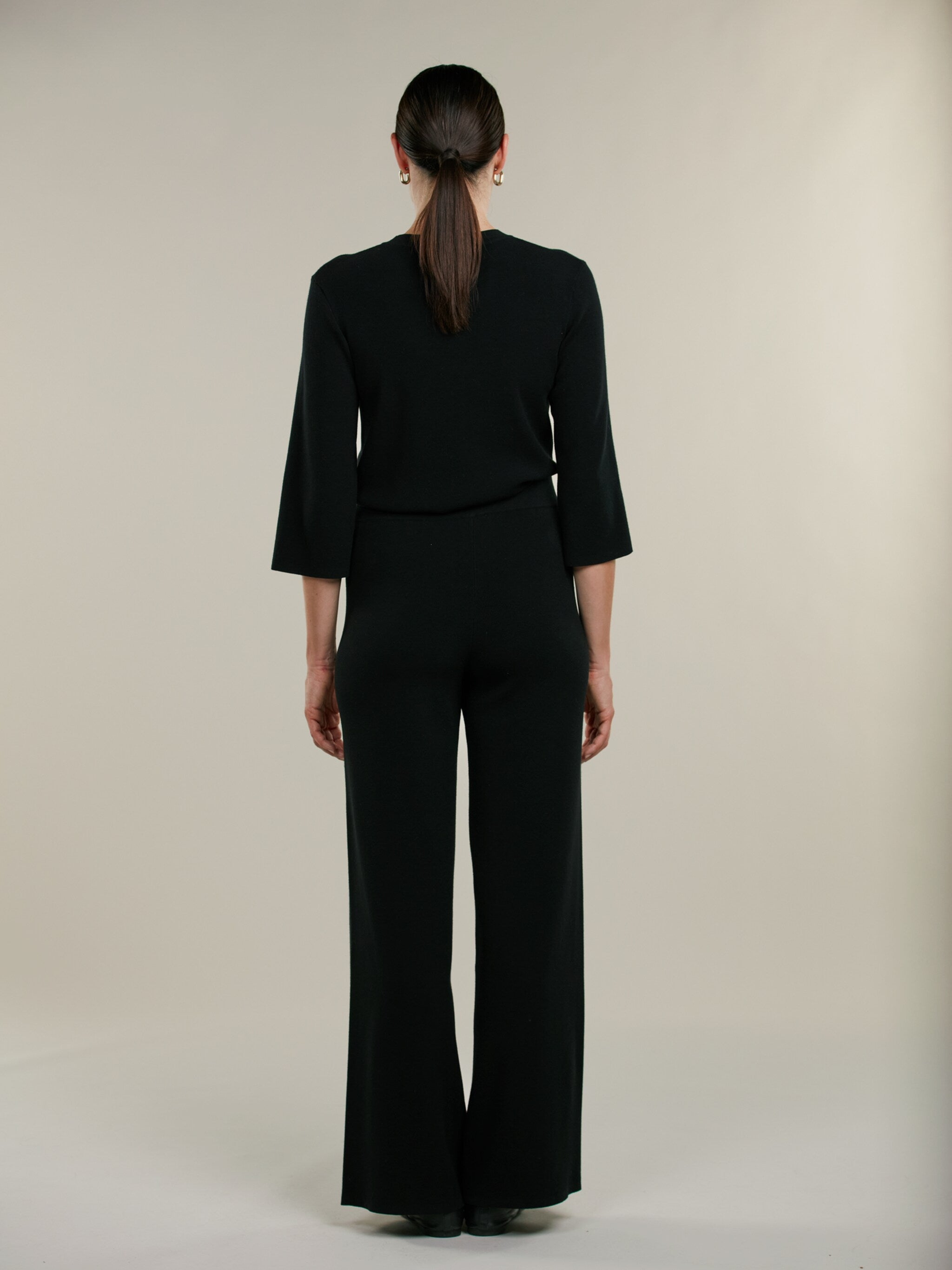 Jupiter Knitted Pants, Black