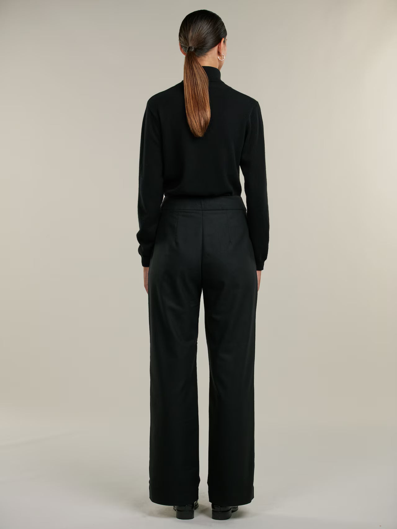 Jayda Wool Pants, Black