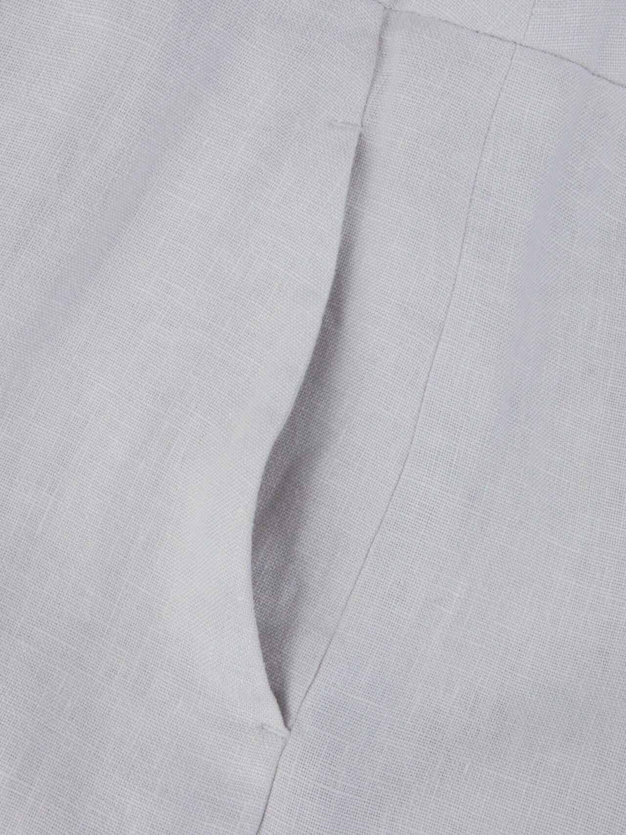 Louise Linen Pants, Light Grey