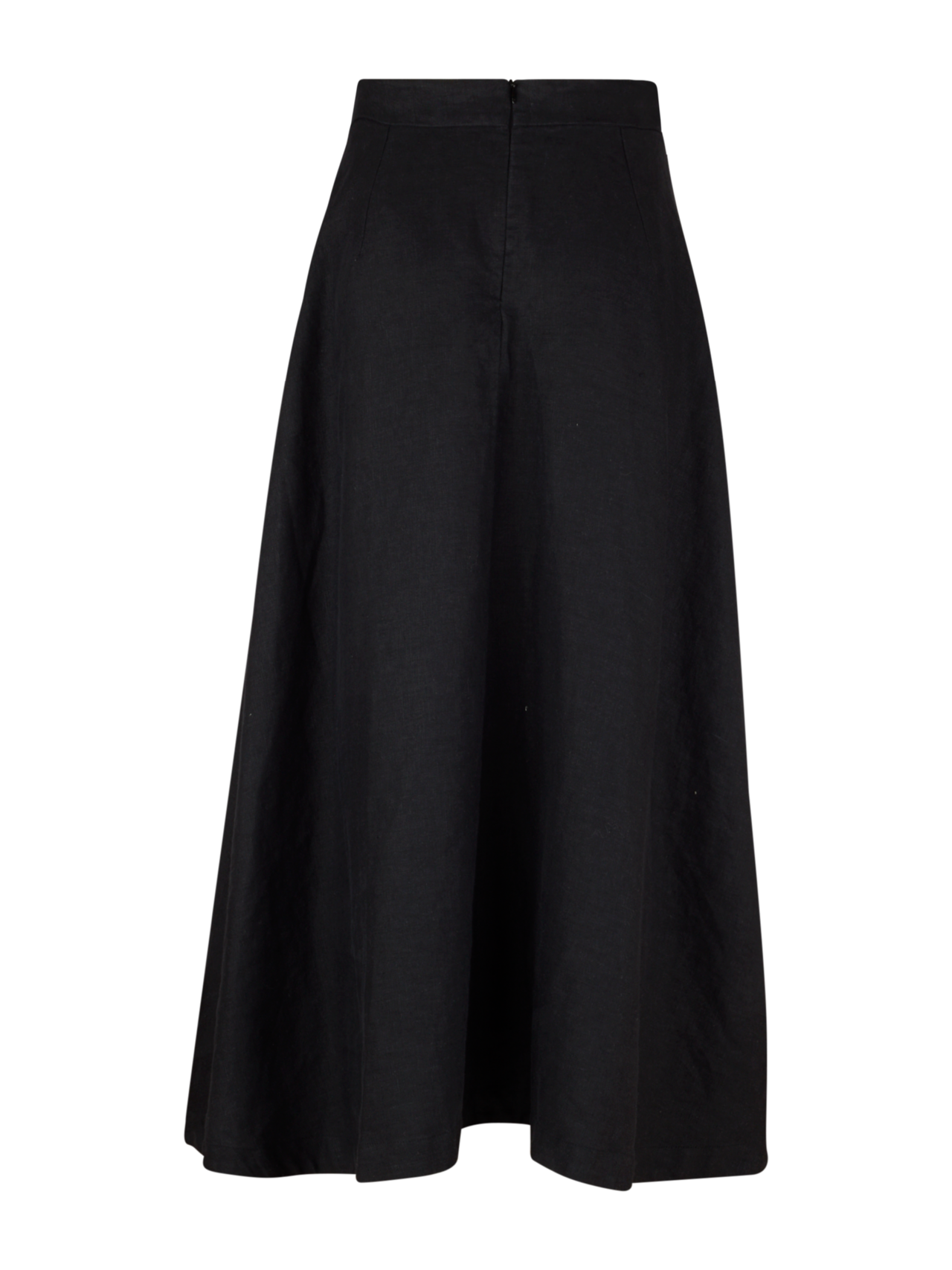 Lorena Linen Skirt, Black