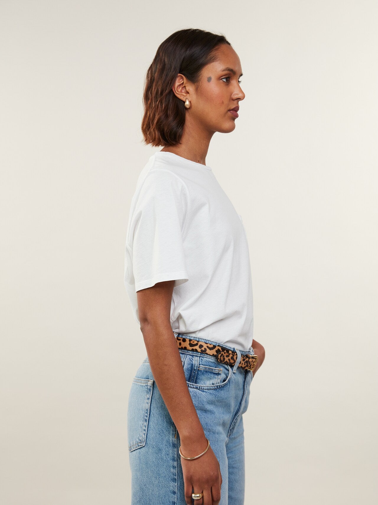 Jeanette T-shirt, Vit