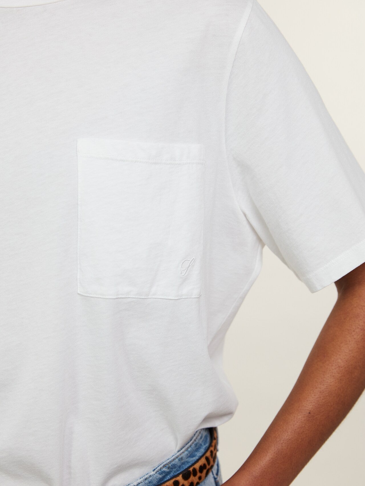 Jeanette T-shirt, Vit