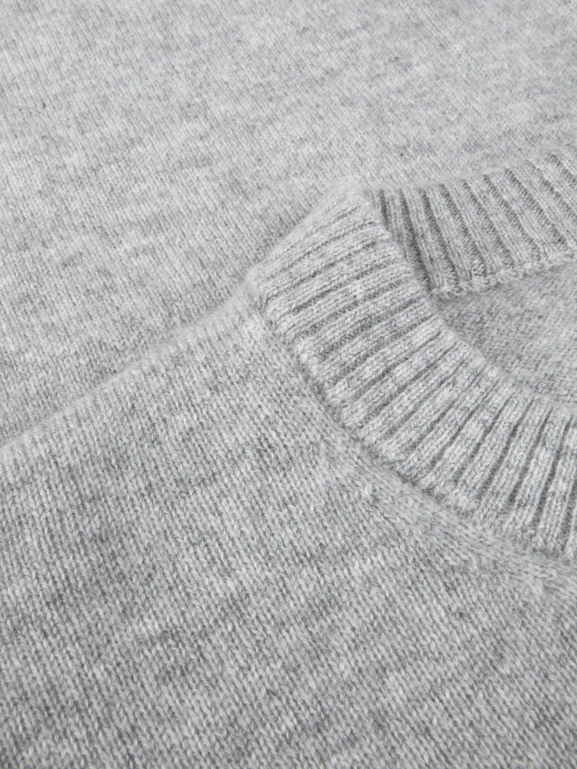 Lilian Strickpullover aus Kaschmir, Graumeliert