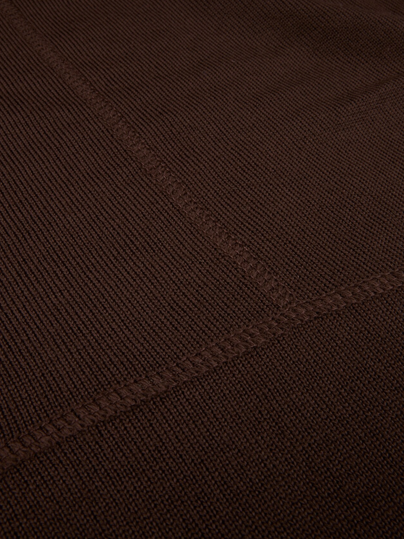 Ilse Stickad Merinoklänning, Mörkbrun