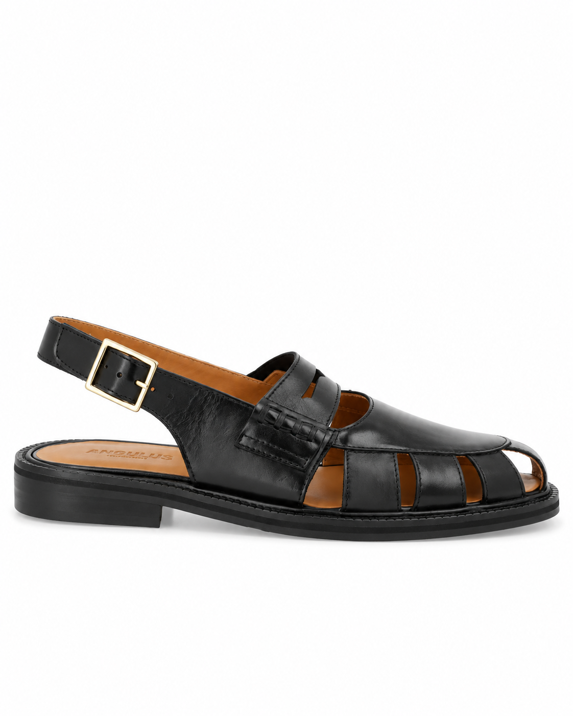 Penny Loafer med utskurna detaljer, svart