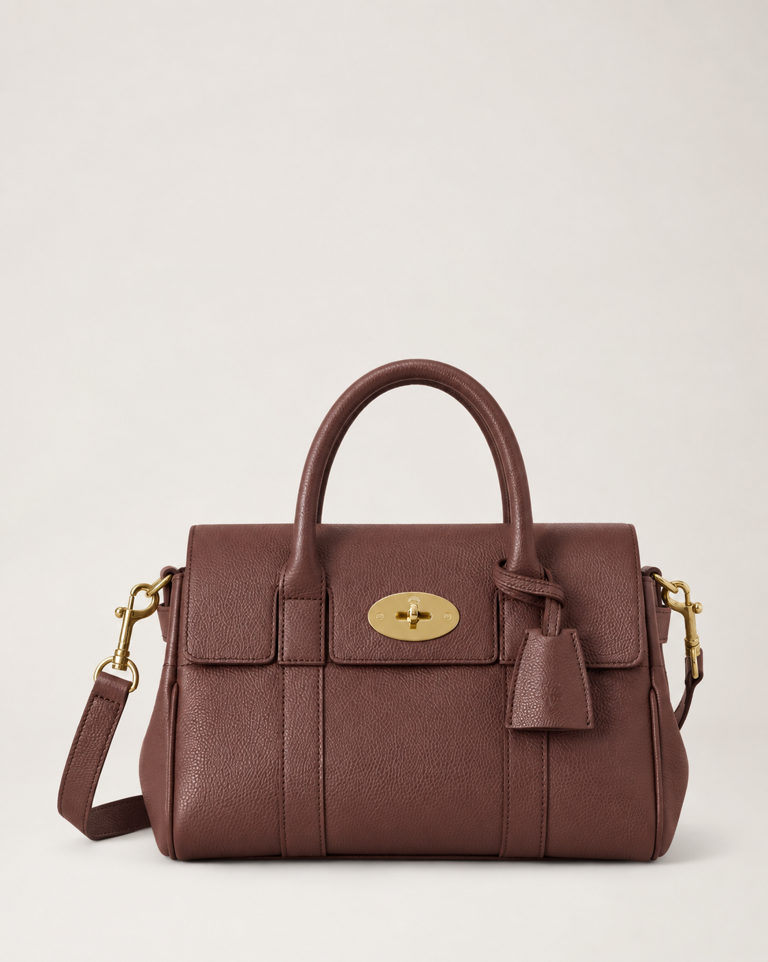 Small Bayswater Satchel Bag, Oxblood