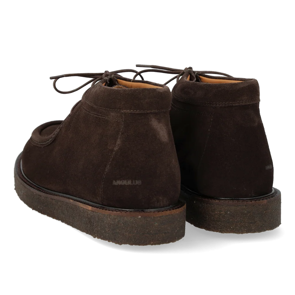 Schnürschuhe mit Zierborte, Dunkelbraun