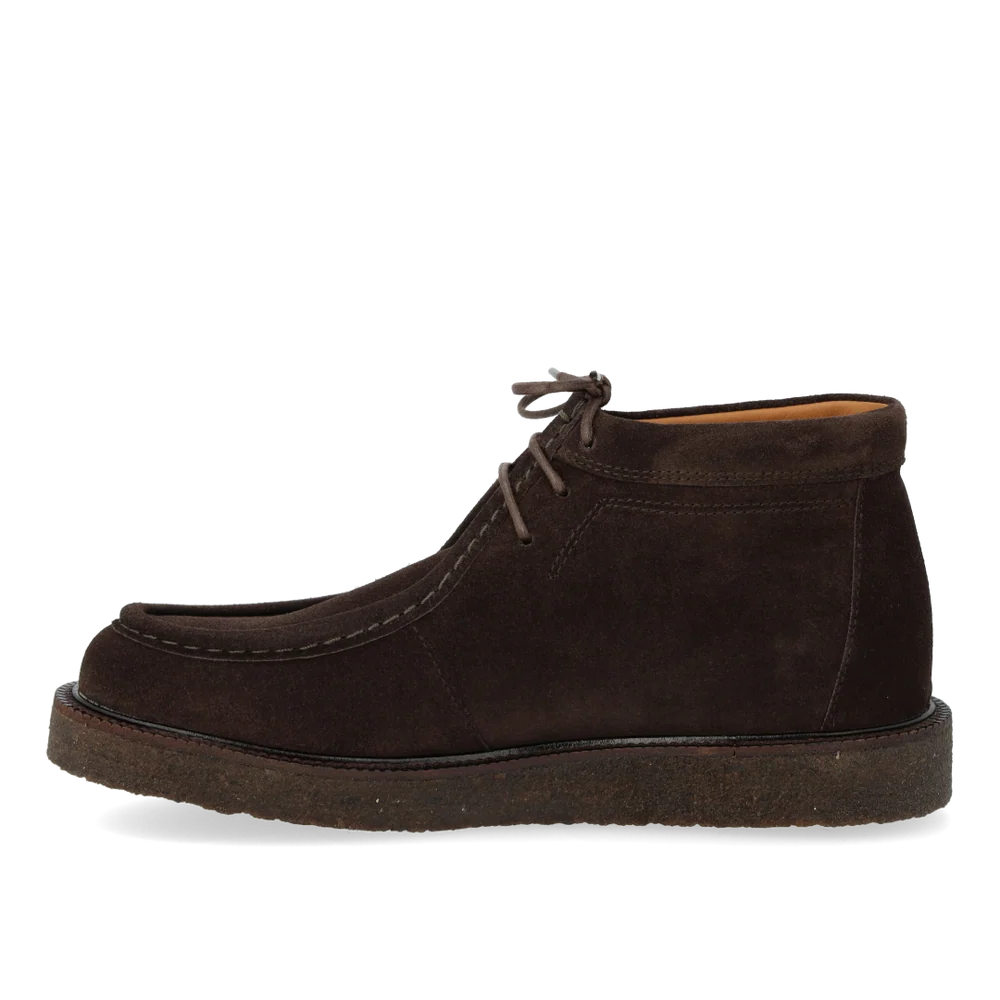 Schnürschuhe mit Zierborte, Dunkelbraun