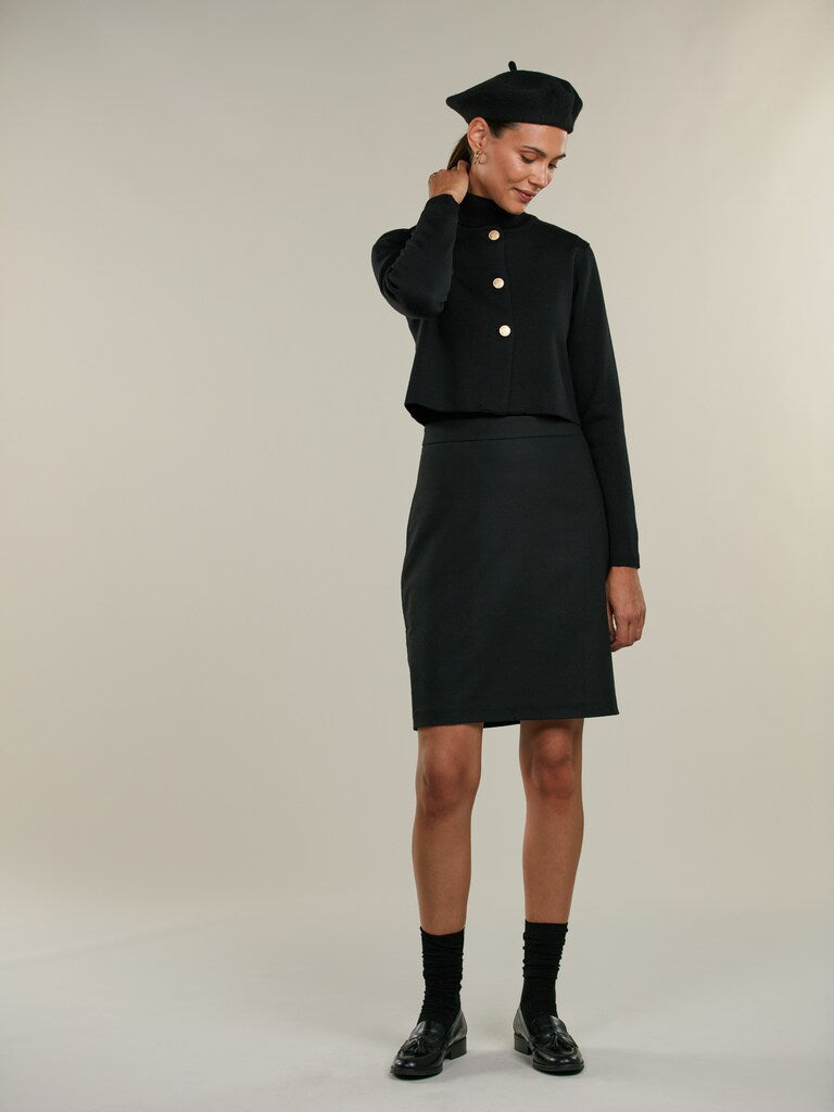 Sortera baskerhue i uld