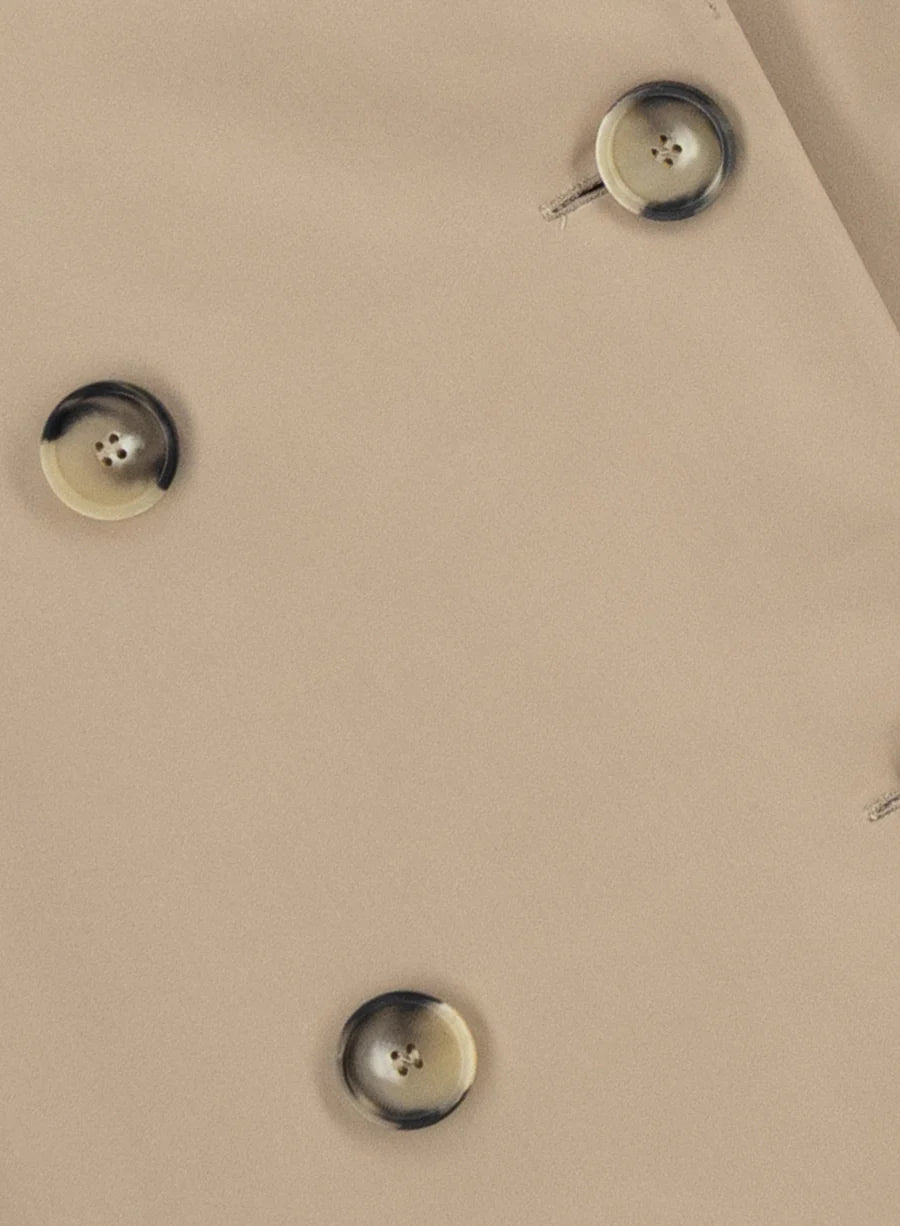 Cropped Trench Coat, Light Technic