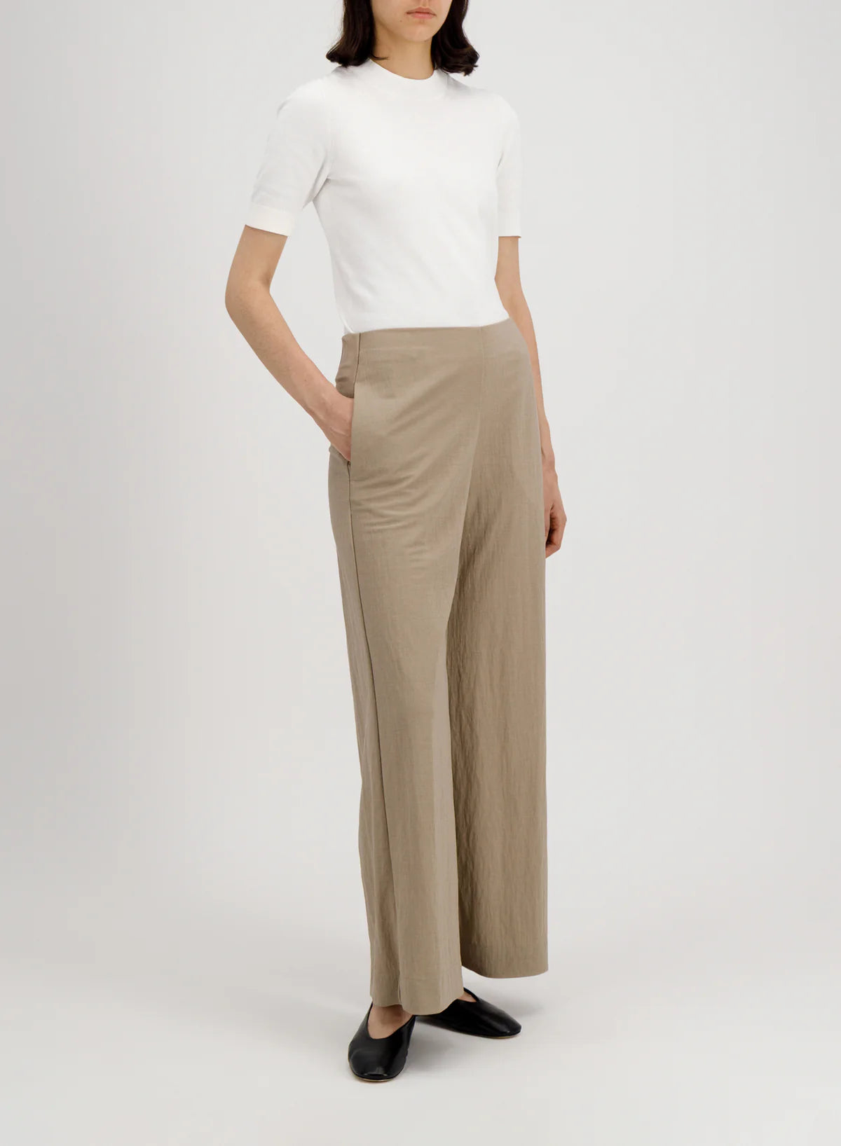 Flared Trousers, Sand