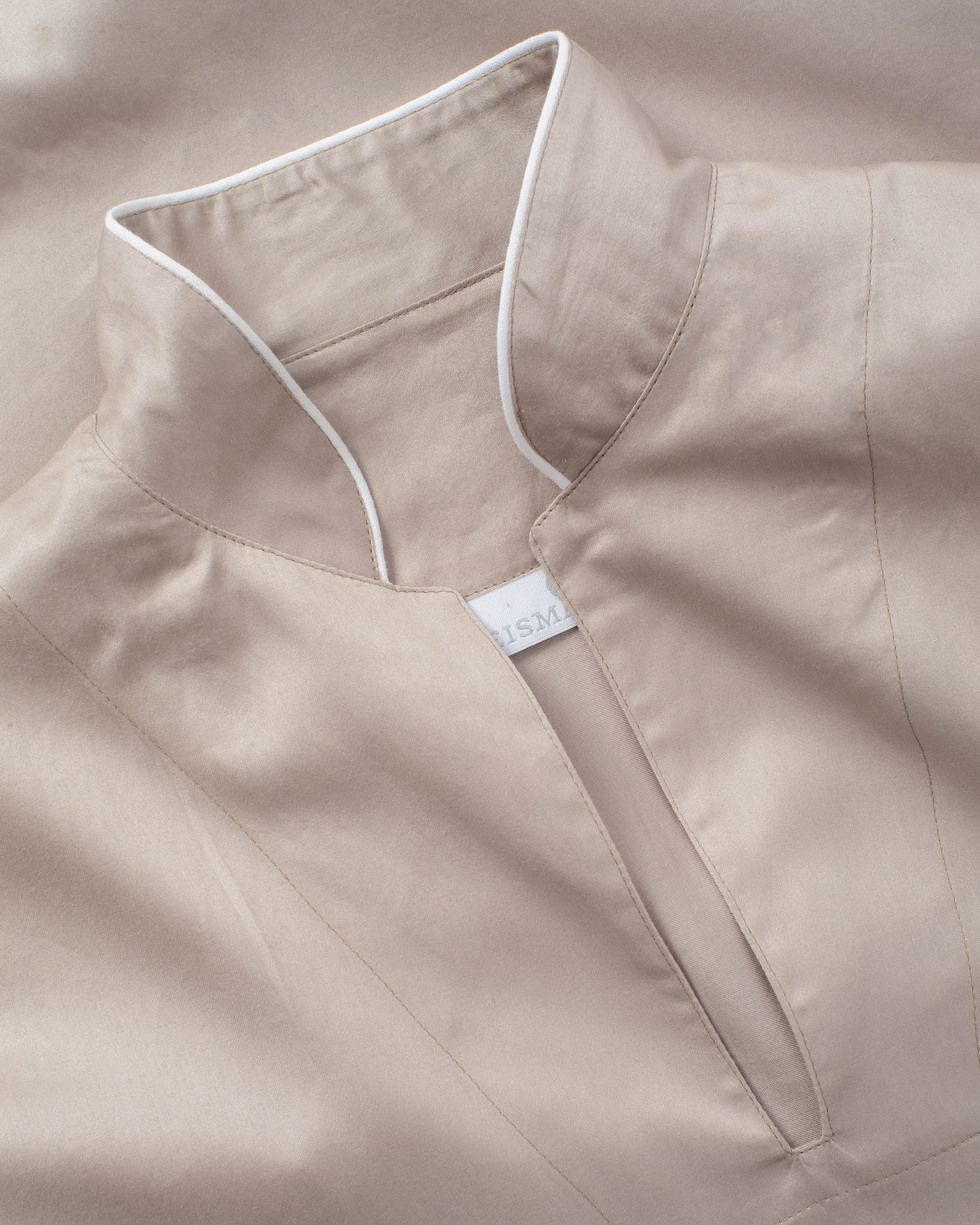 Anna Natskjorte, Lys Beige/grå