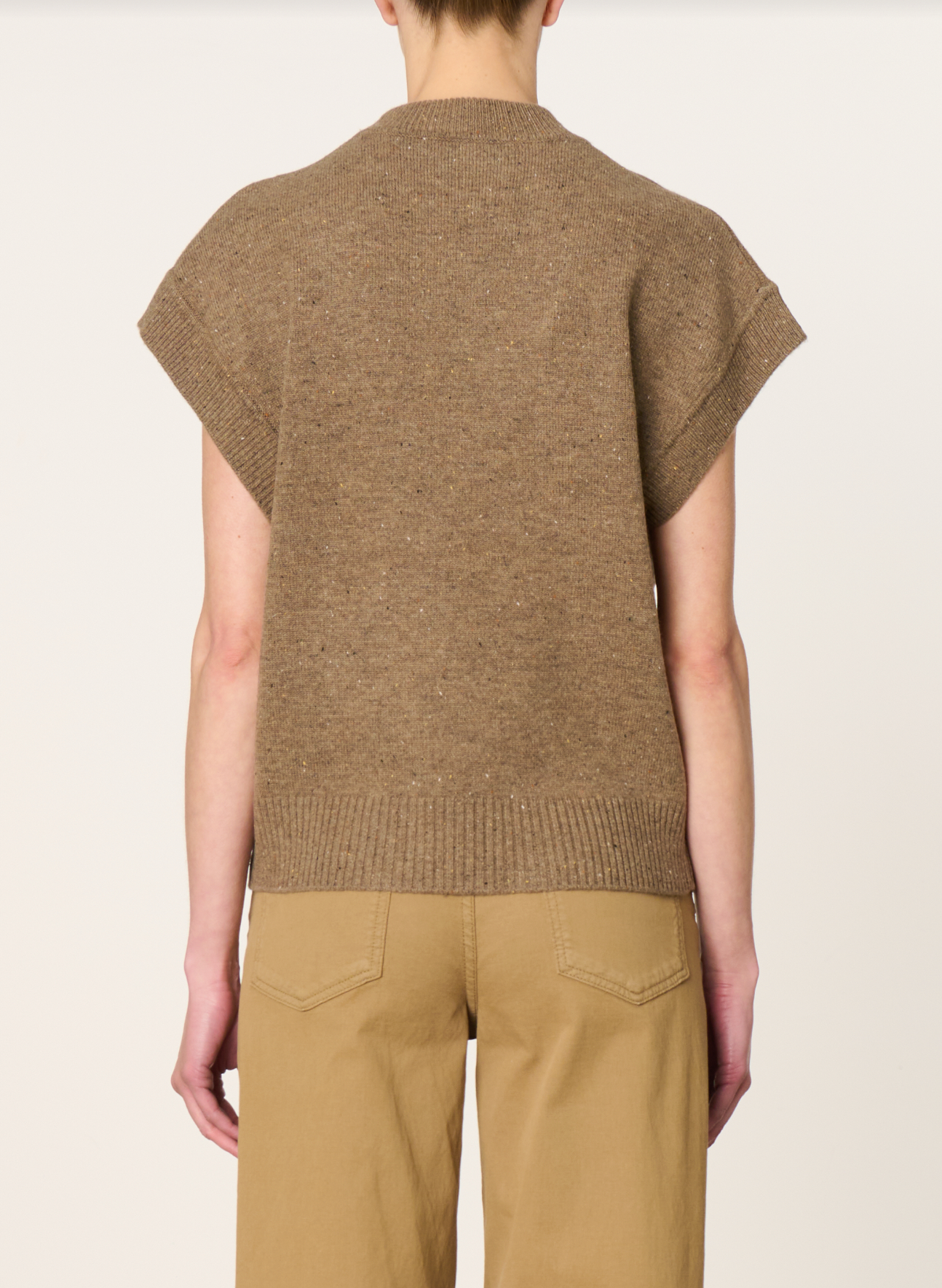 Belina Knit Vest, Taupe