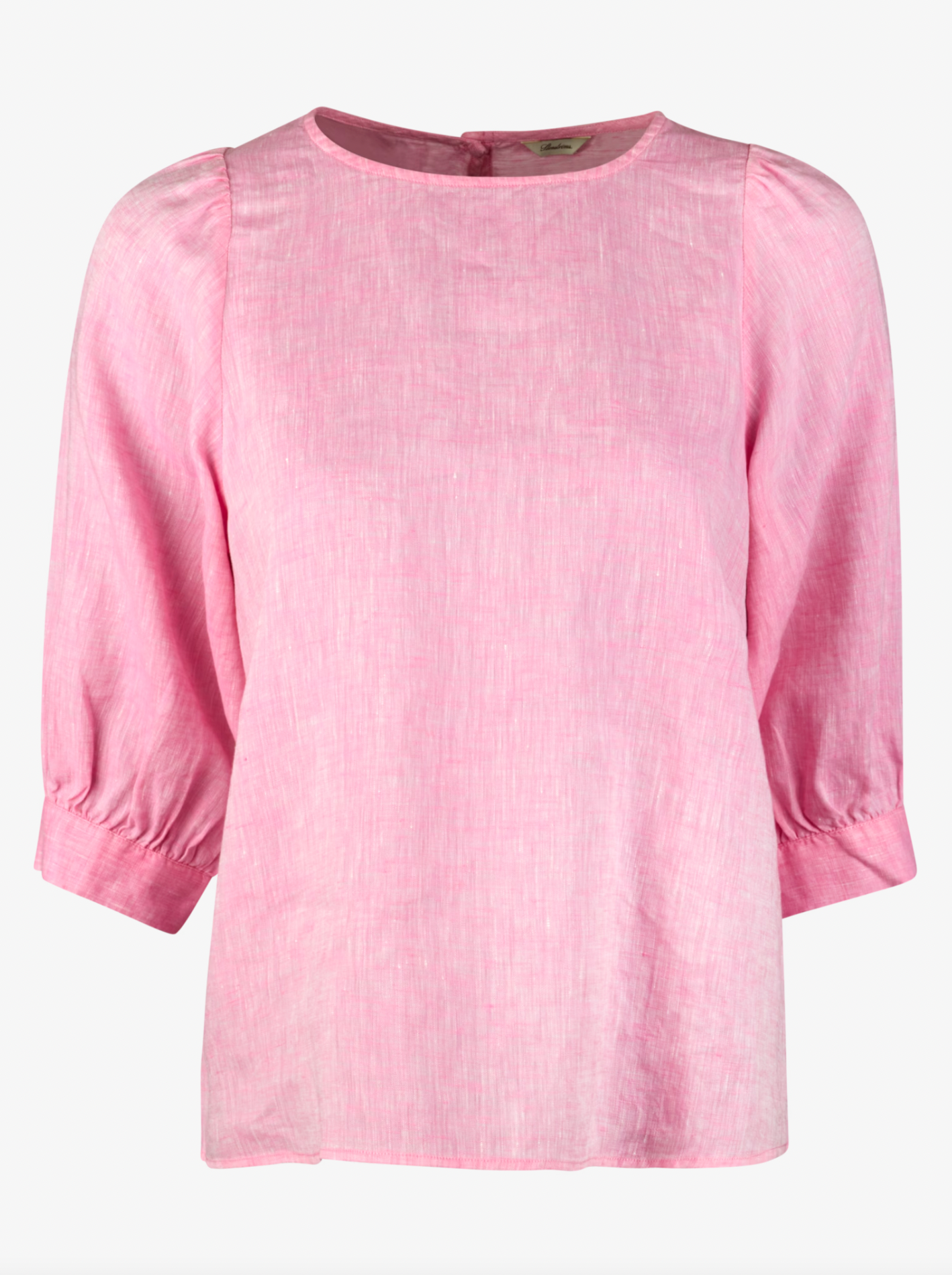 Carmen-blus, puffärm, rosa