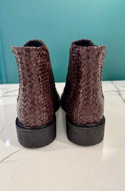 Chelsea, Håndflettet Støvle, Brun
