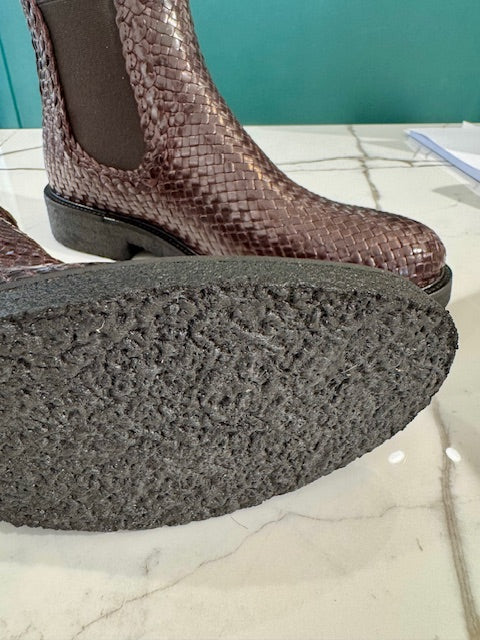 Chelsea, Håndflettet Støvle, Brun