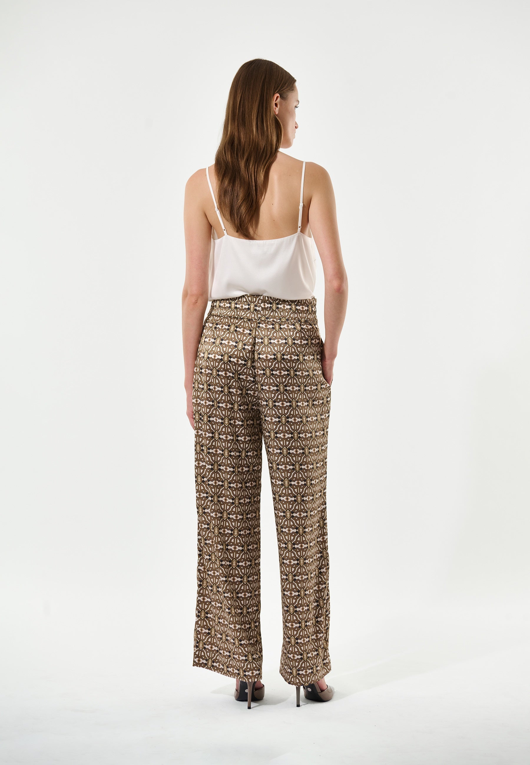 MargoDea byxor med resår i midjan, Rialto guld