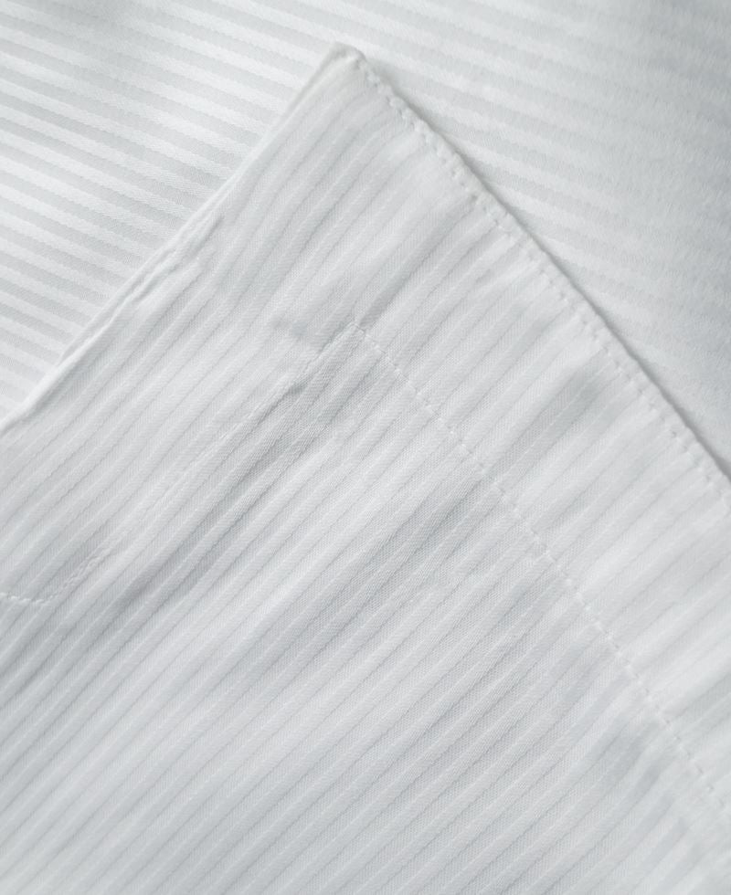 Anna Pajamas, Satin Woven White Stripe