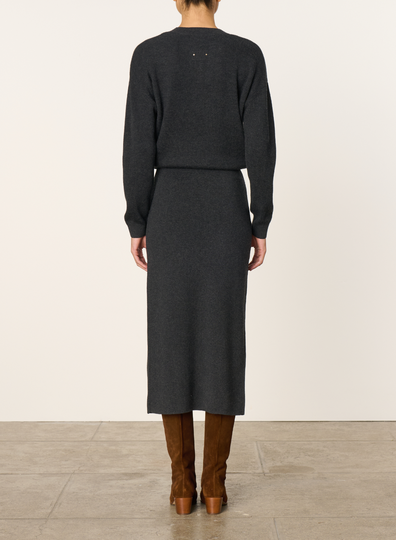 Eliette Knitted Dress, Anthracite