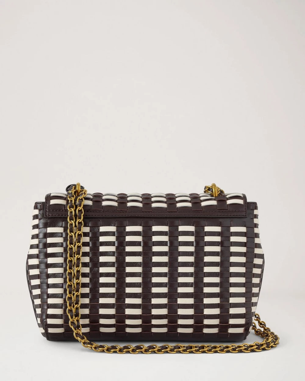 Lily Shoulderbag in Ebony - Eggshell