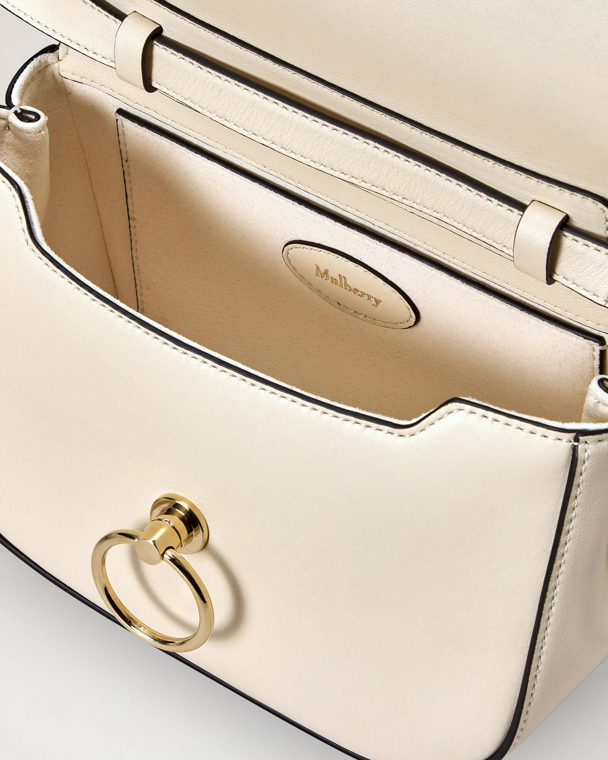 Small Amberley Top Handle, Eggshell Buttery Nappa