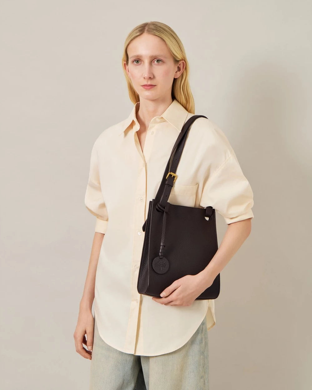 Mini Soft Tote, Ebony