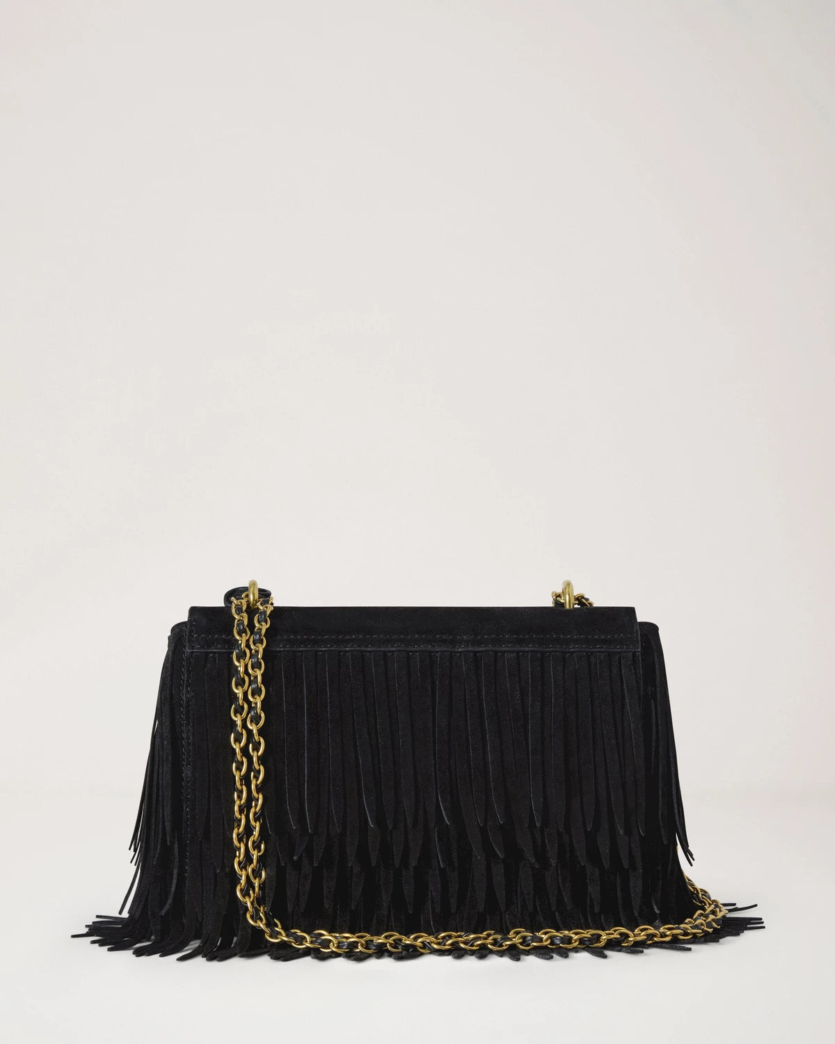 Lily Suede Fringe, Black