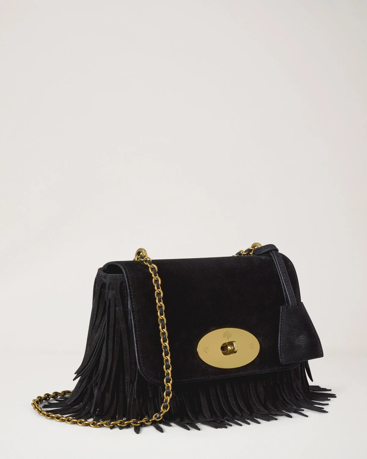 Lily Suede Fringe, Black