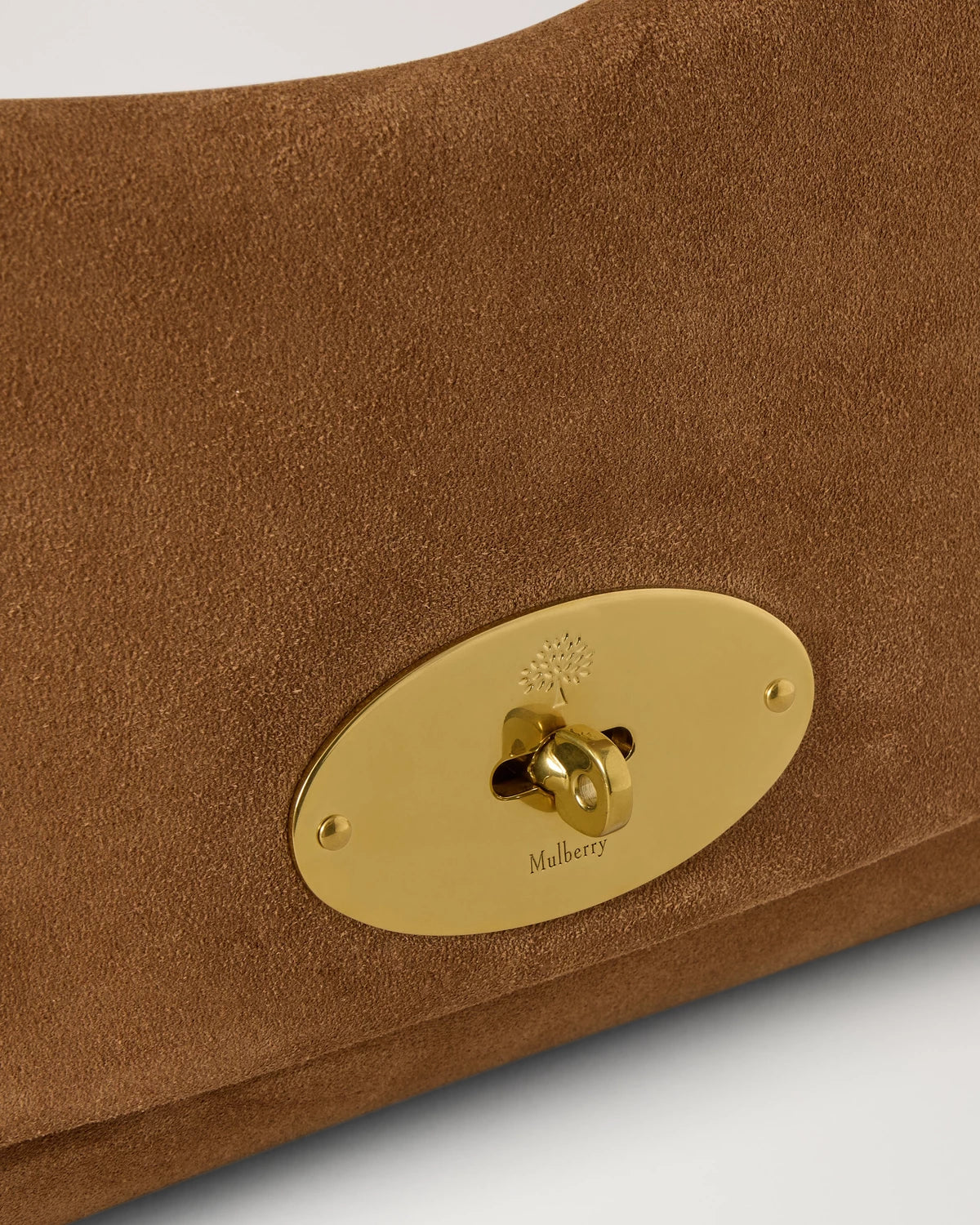 Delilah Flap Bag Wildleder, Vintage Eiche