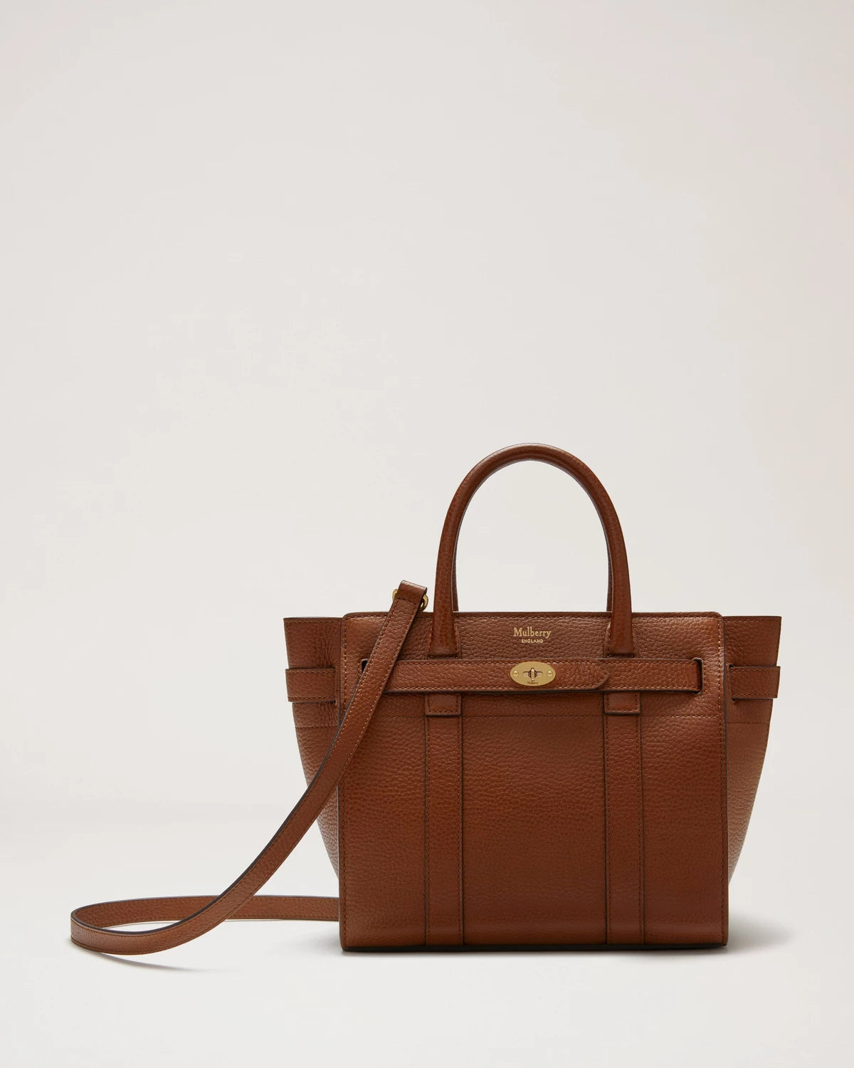 Mulberry - Mini Zipped Bayswater, Oak Two tone