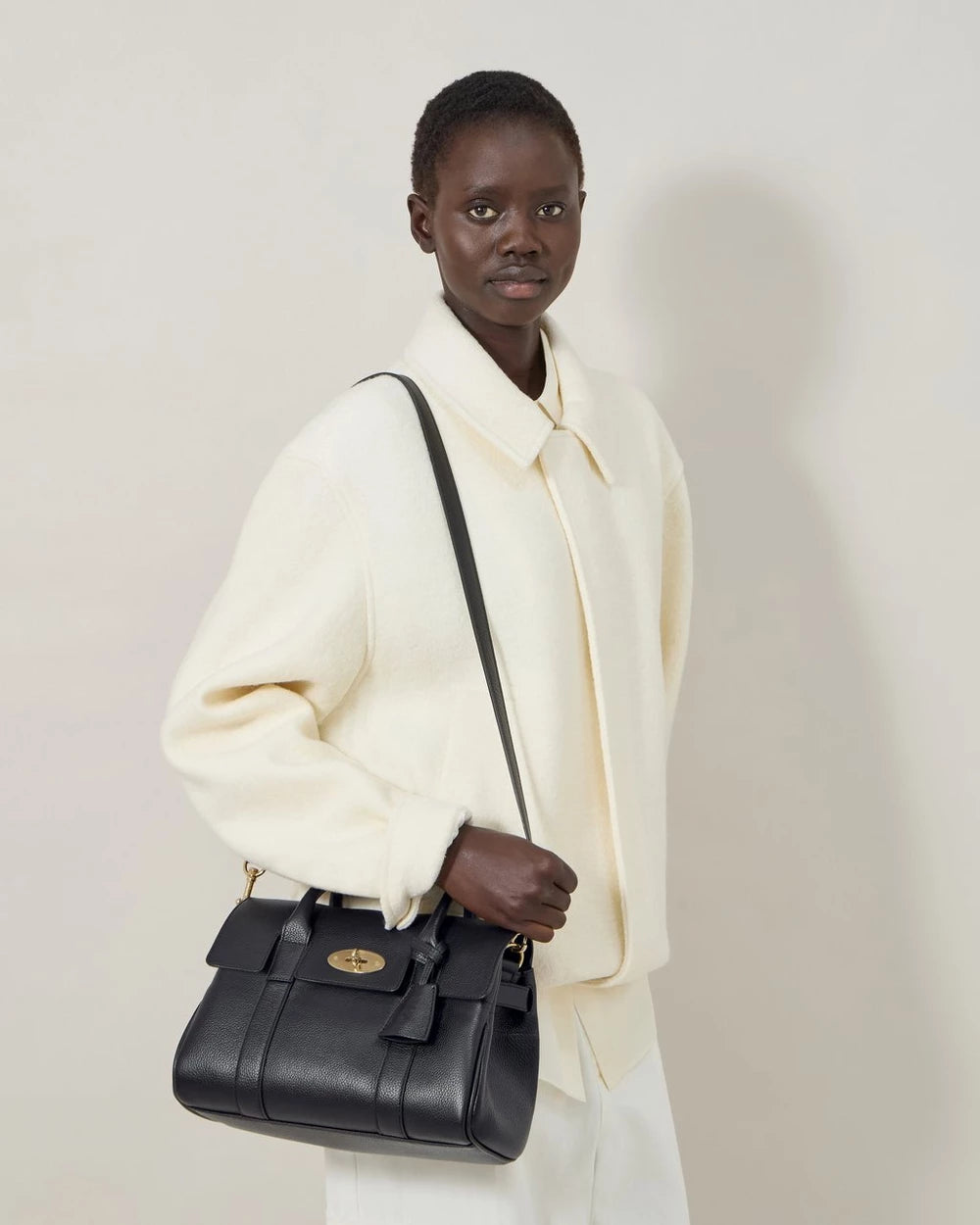 Small Bayswater Satchelbag, Black