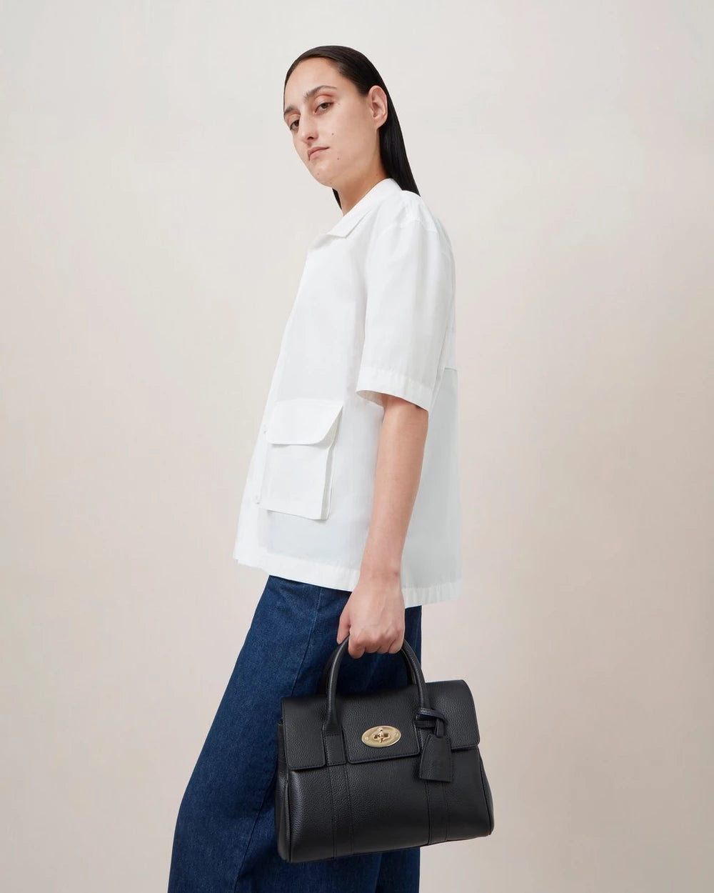 Small Bayswater Satchelbag, Black