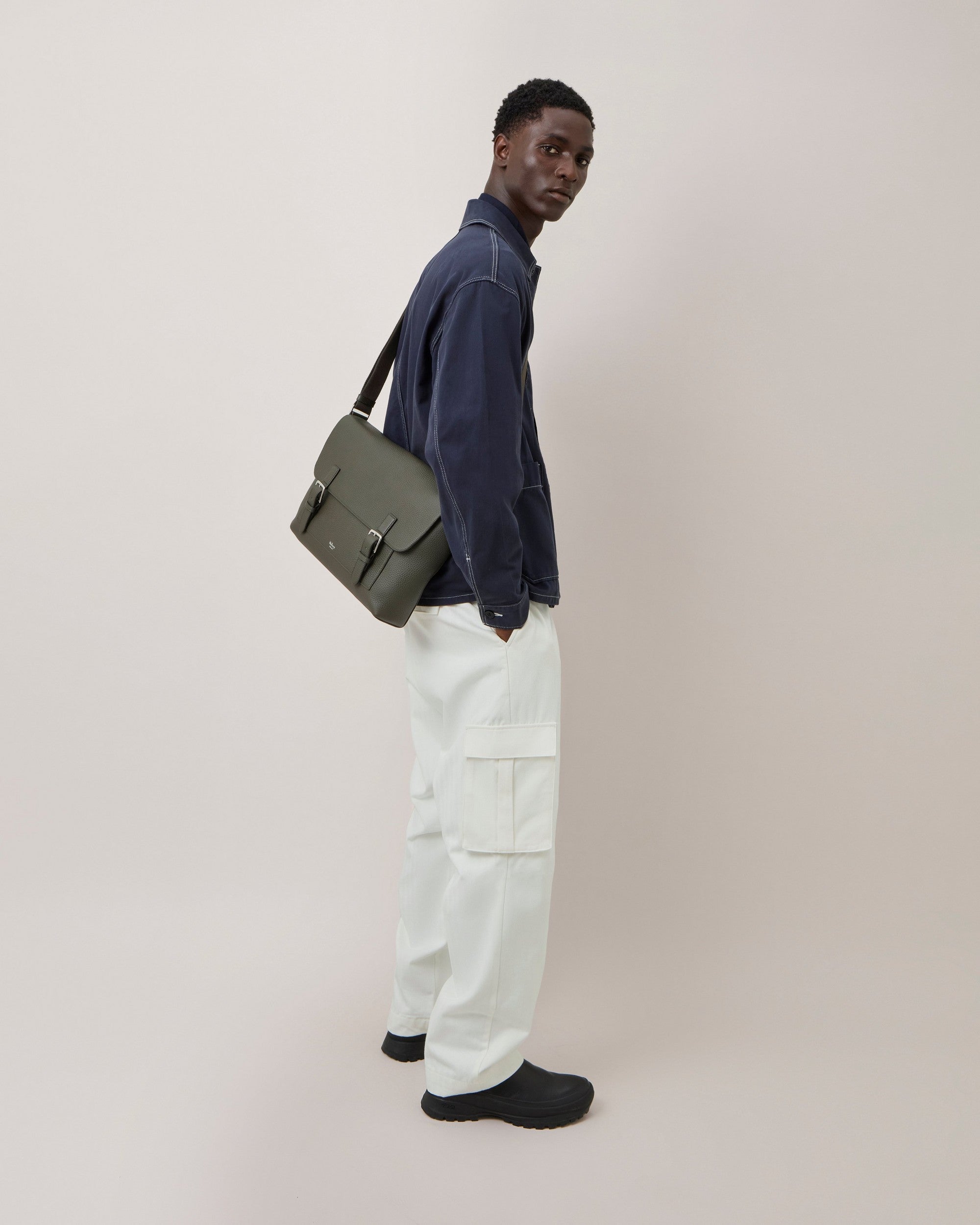 Chiltern Crossbody Messenger, Dark Green