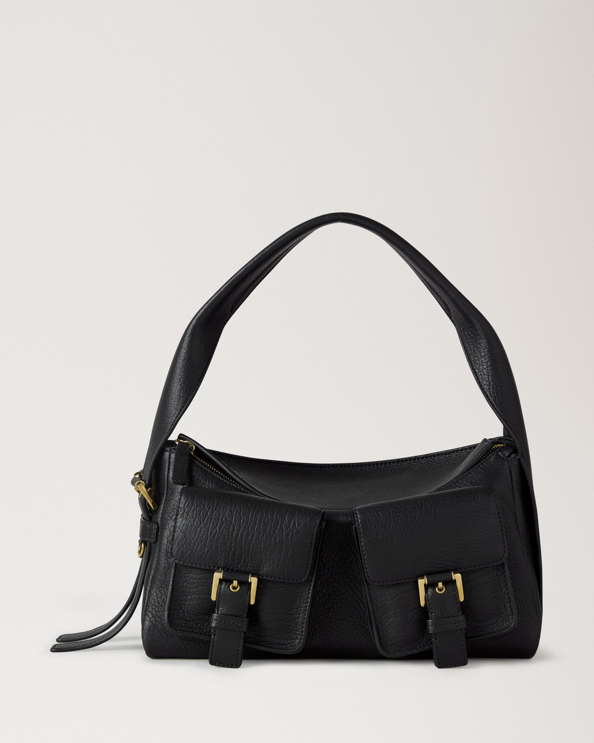 Maggie Axelväska, Naturlig Korn, Svart