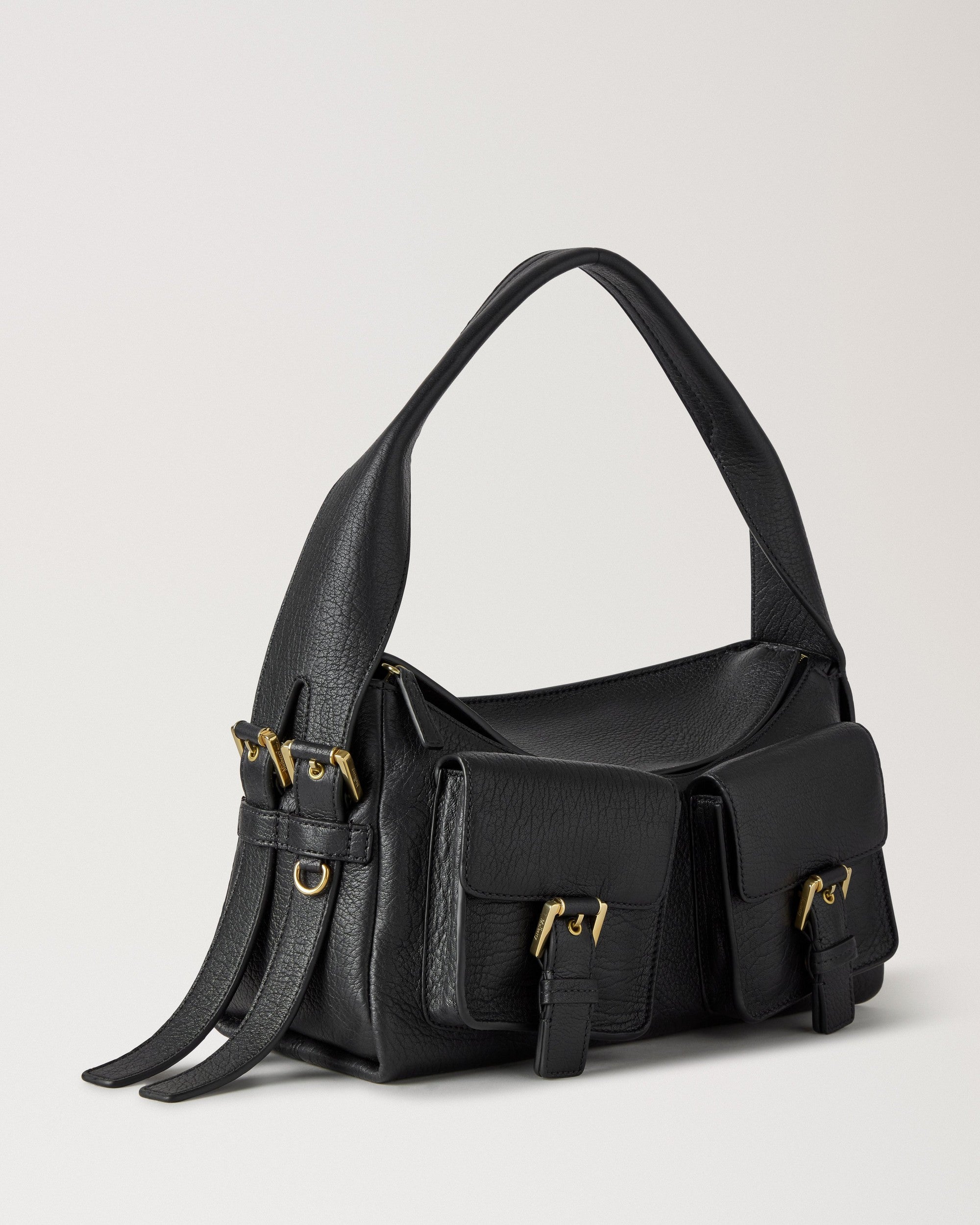 Maggie Axelväska, Naturlig Korn, Svart